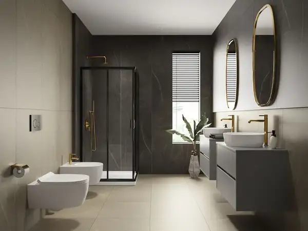 Плитка підлогова Linearstone Brown SZKL RECT MAT 59,8x119,8 код 9696 Ceramika Paradyz (R-R-0,6X1,2-1-LINE.BR)