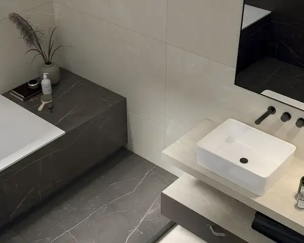 Плитка підлогова Linearstone Brown SZKL RECT MAT 59,8x59,8 код 9207 Ceramika Paradyz (R-R-598X598-1-LINE.BR)