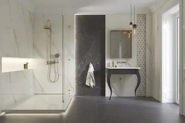 Плитка підлогова Calacatta SZKL RECT POL 89,8x89,8 код 2055 Ceramika Paradyz (RPR-898X898-1-CALA.--N)
