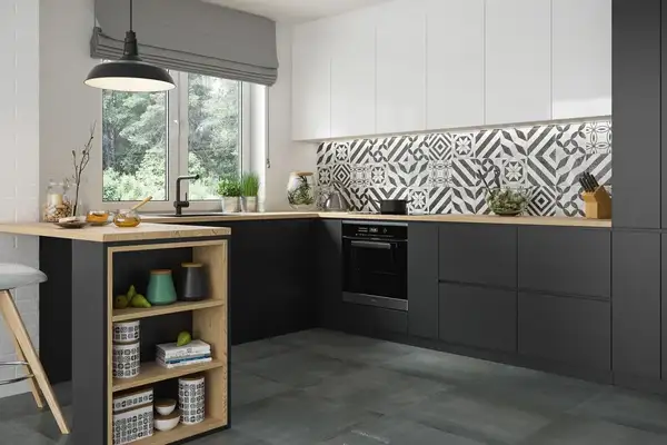 Плитка підлогова Modern Motyw B SZKL STR 19,8x19,8 код 1320 Ceramika Paradyz (RS--198X198-1-MODN.--B)