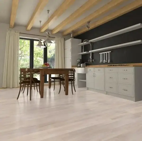 Паркетна дошка 3WG000642 Дуб 3 полосний крем, матовий лак, брашований, FAMILY, (2200x207x14 мм) Cappuccino Molti BC8-DBE3-L05-C2S-D14207-F (5014) Barlinek Україна-Польща