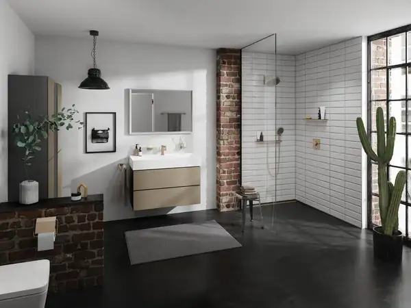Полочка для душа Hansgrohe Rainfinity Shelf 500 (цвет - шлифованная бронза) 26844140