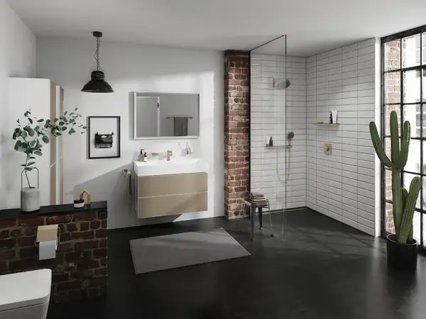 Полочка для душа Hansgrohe Rainfinity Shelf 500 (цвет - шлифованная бронза) 26844140