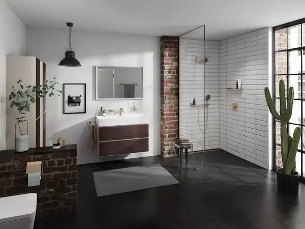 Полочка для душа Hansgrohe Rainfinity Shelf 500 (цвет - шлифованная бронза) 26844140
