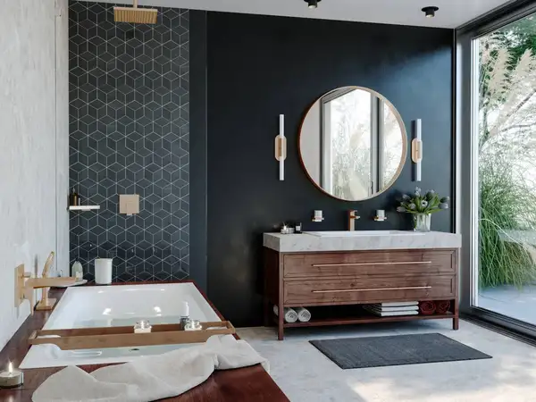 Угловая полка Hansgrohe AddStoris, матовая бронза (41741140) фото 5 Aquada.com.ua