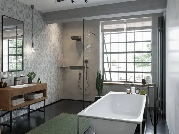Угловая полка Hansgrohe AddStoris, матовый чёрный хром (41741340) фото 2 Aquada.com.ua