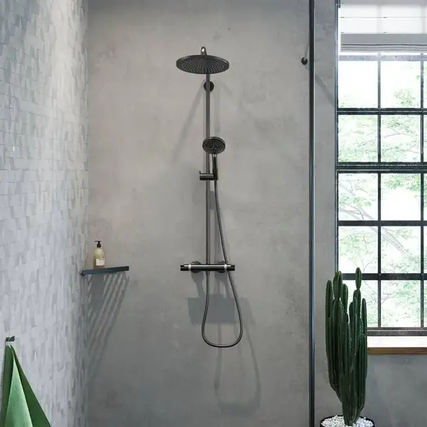 Полиця кутова Hansgrohe AddStoris, 14,8 х14, 8x30, 5см, Brushed Black (41741340)