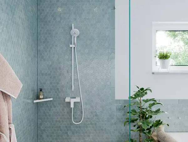 Угловая полка Hansgrohe AddStoris, белый матовый (41741700) фото 3 Aquada.com.ua