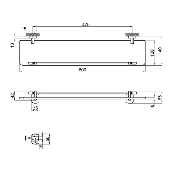 Полка Qtap Liberty BLM 1153 (QTLIBBLM1153)