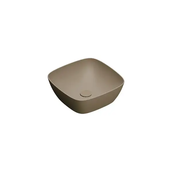Раковина накладная на столешницу Catalano Green Lux Сolori 40 х 40 х h14 см, цвет - коричневый матовый 140APGRLXMS