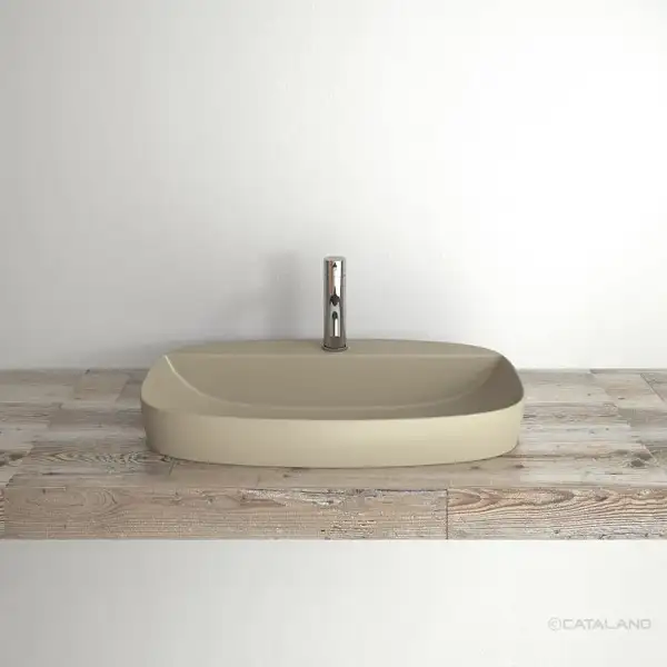 Раковина полувстраиваемая Catalano Green Lux Сolori 42 х 60 х h14 см, цвет - серый матовый 165GRLXNGS