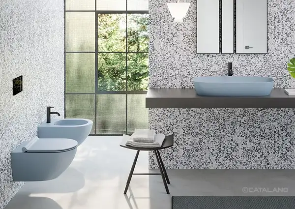 Раковина накладная на столешницу Catalano Green Lux Сolori 40 х 80 х h14 см, цвет - синий матовый 180AGRLXAS