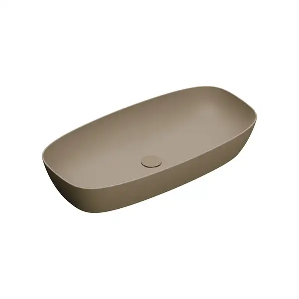 Раковина накладная на столешницу Catalano Green Lux Сolori 40 х 80 х h14 см, цвет - коричневый матовый 180AGRLXMS