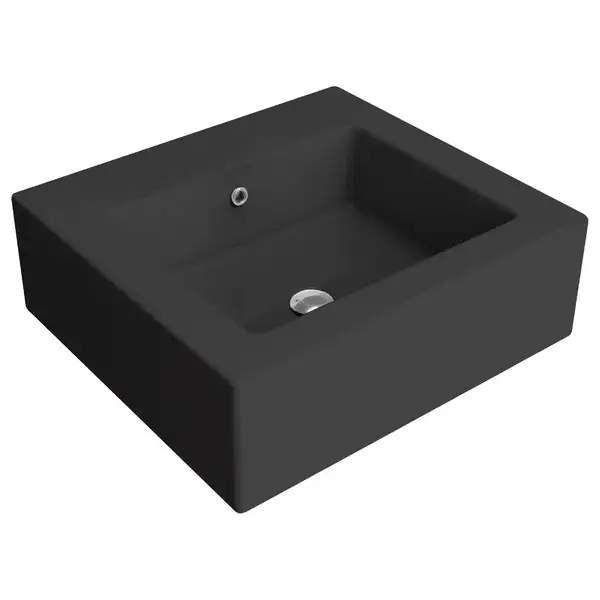 Раковина подвесная Flaminia Acquagrande 60 х 56 х h20 см, цвет - чёрный глянцевый 5052 Nero
