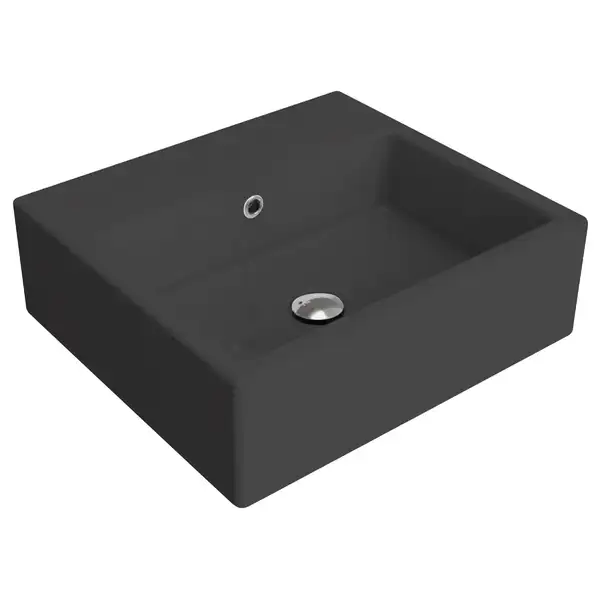 Раковина подвесная Flaminia Acquagrande 50 х 45 х h16 см, цвет - Carbone opaco (матовый) 5058 Carbone