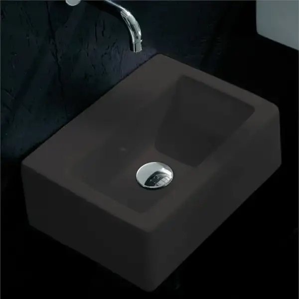 Раковина подвесная Flaminia Acquagrande 38,5 х 29 х h14 см, цвет - Black (5088 Black)
