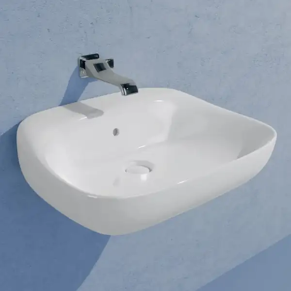 Раковина подвесная Flaminia Fluo 60 х 49 х h20 см, цвет - белый глянцевый FU60L Bianco