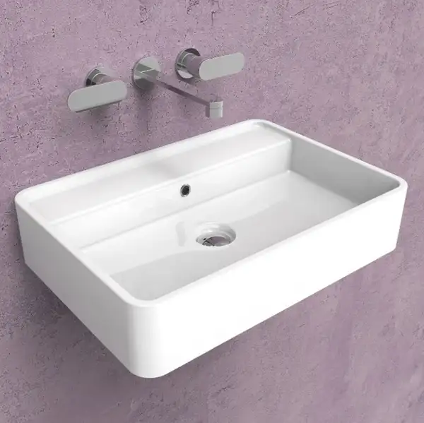 Умивальник підвісний Flaminia Miniwash 60х42, білий матовий (MW60S LATTE MILKY WHITE)