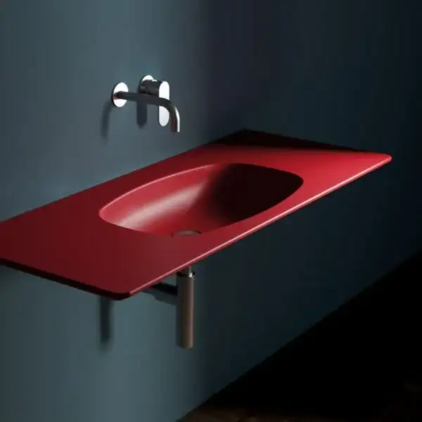 Умивальник підвісний Flaminia Nudaflat ND120L без переливу, білий глянсовий (ND120L)