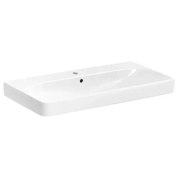 Раковина подвесная Geberit Smyle Square 90 х 48 х h16,5 см, с 1 отверстием под смеситель (500.251.01.1) фото 1 Aquada.com.ua