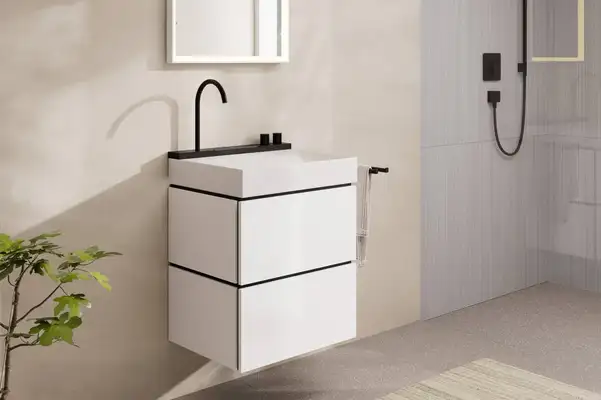Раковина Hansgrohe Avalegra AquaUnit 58 х 47,5 х 10 см, без переливу, з функцією QuickClean+, із змішувачем, Matt Black  22472670