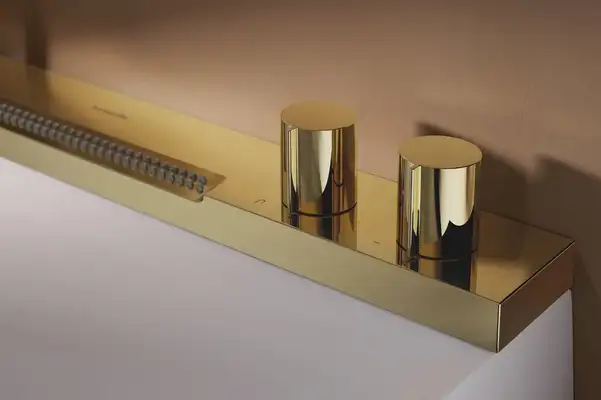 Раковина Hansgrohe Avalegra AquaUnit 58 х 47,5 х 10 см, без переливу, з функцією QuickClean+, із змішувачем, Polished Gold Optic  22472990