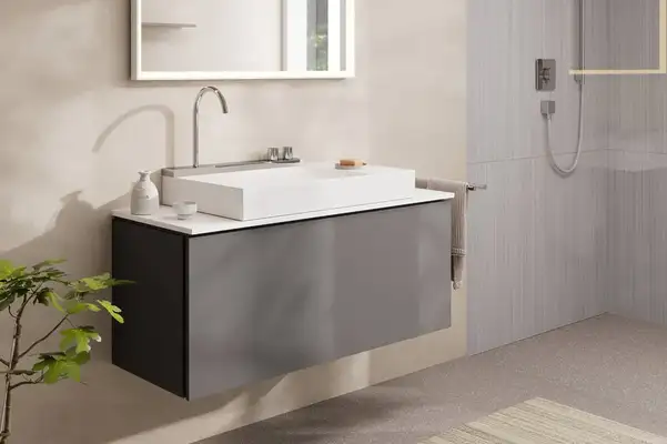 Раковина Hansgrohe Avalegra AquaUnit 78 х 47,5 х 10 см, без переливу, з функцією QuickClean+, із змішувачем, Chrome  22473000