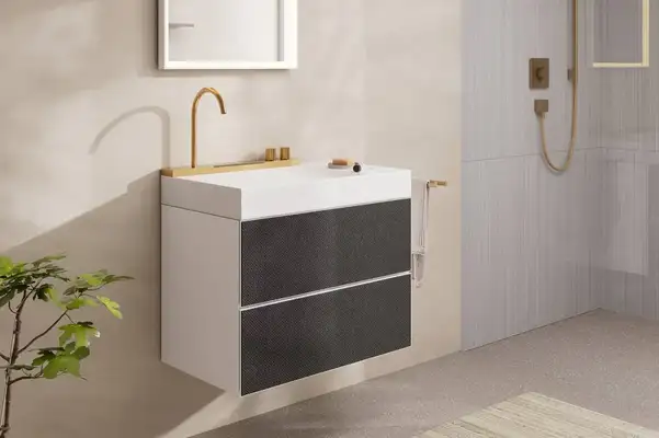 Раковина Hansgrohe Avalegra AquaUnit 78 х 47,5 х 10 см, без переливу, з функцією QuickClean+, із змішувачем, Brushed Bronze  22473140
