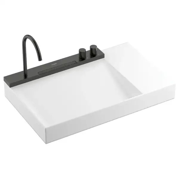 Раковина Hansgrohe Avalegra AquaUnit 78 х 47,5 х 10 см, без переливу, з функцією QuickClean+, із змішувачем, Brushed Black Chrome  22473340