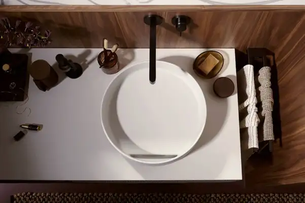 Раковина накладна на стільницю Ø40 х h12 см Hansgrohe Xuniva Evo S (без переливу, Sand Matt Beige)  60323780