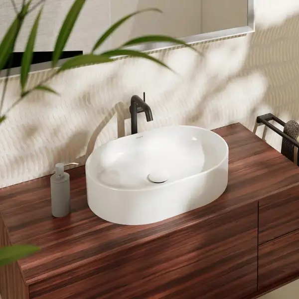 Раковина накладна на стільницю 40х55 см (покриття SmartClean) Hansgrohe Xuniva U  61073450
