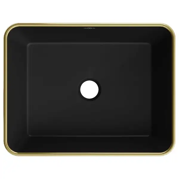 Умывальник (раковина) MEXEN CATIA BLACK DIAMOND GOLD накладной (MEX-21314879)