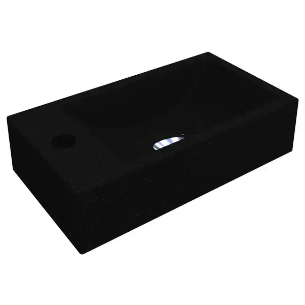MIRAGGIO Умывальник FARO R BLACK MIRASTONE (0000399)