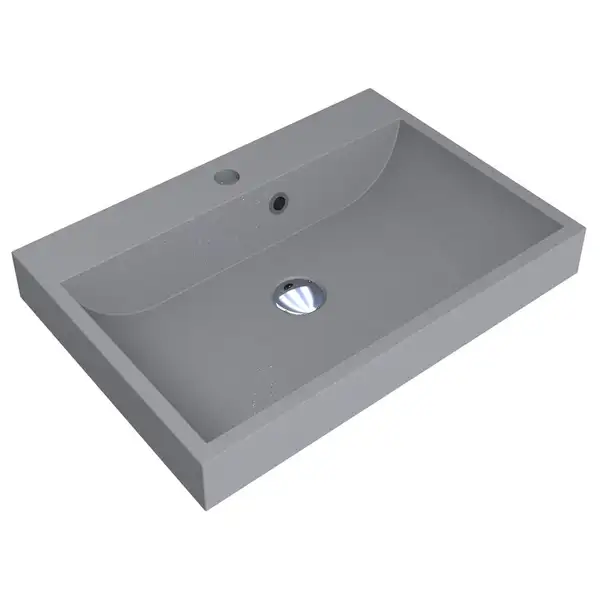 MIRAGGIO Умывальник VARNA 600 GRAY MIRASTONE (0000448)