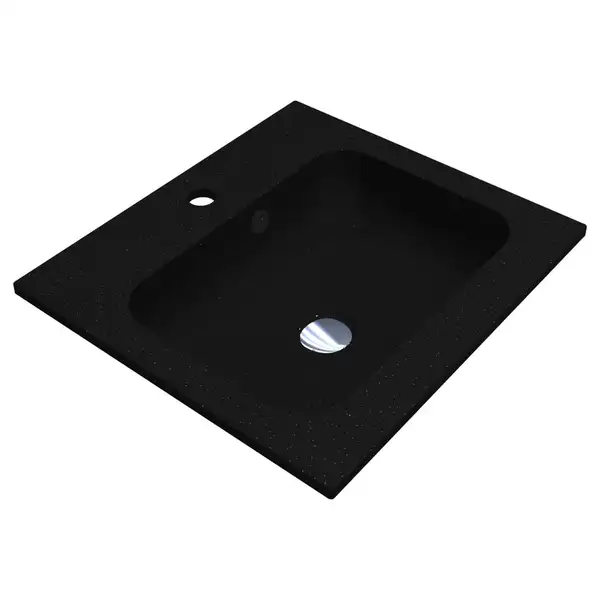 MIRAGGIO Умывальник DELLA 500 BLACK MIRASTONE (0000839)