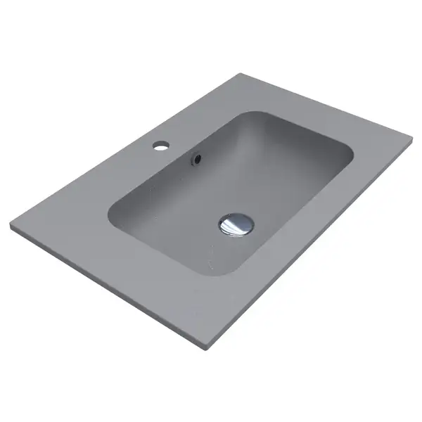 MIRAGGIO Умывальник DELLA 700 GRAY MIRASTONE (0000986)