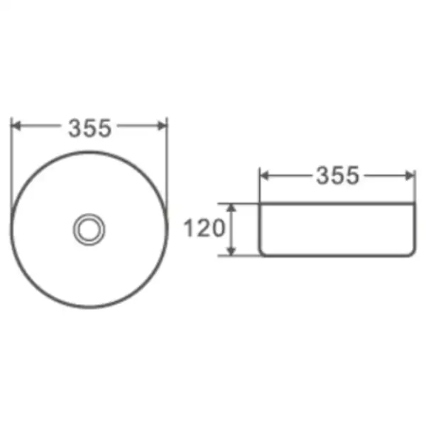 MIXXUS PREMIUM Topper-0101 Раковина накладная, черная (MP6490)
