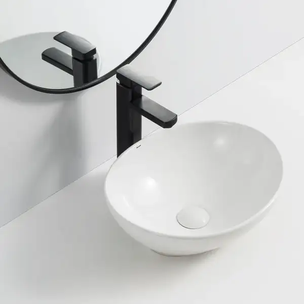 MIXXUS PREMIUM ELLIPSE-0107 Раковина накладная, белая (MP6525)