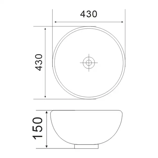 MIXXUS PREMIUM ELLIPSE-0205 Раковина накладная, белая (MP6530)
