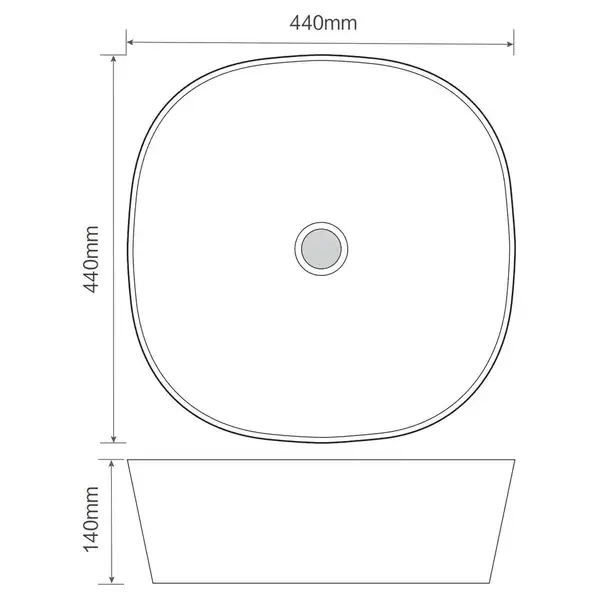 MIXXUS PREMIUM DIVERSE-0106 Раковина накладная, черная (MP6538)