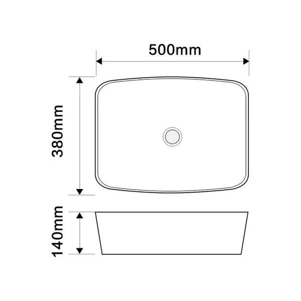 Mixxus Premium DIVERSE-0109 Раковина накладная, белая/золото (MP6548)