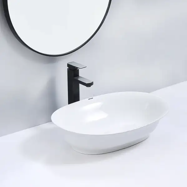 Mixxus Premium ELLIPSE-0103 Раковина накладная, белая (MP6553)
