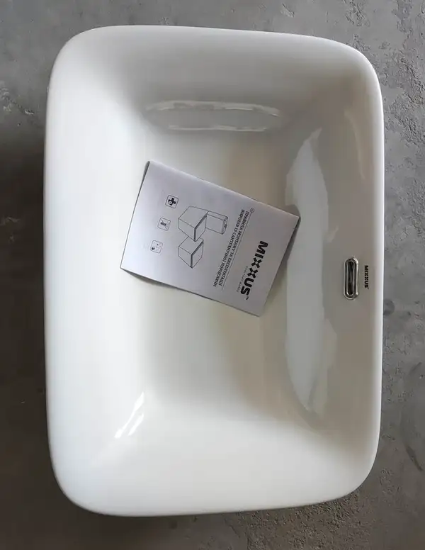 MIXXUS PREMIUM STYLE-1601 Раковина врезная, белая (MP6570)