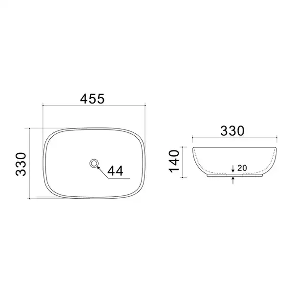 Mixxus Premium DIVERSE-0116 GRAY Раковина накладная (MP6651)