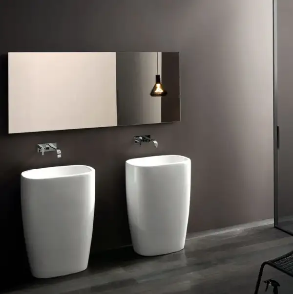 Умивальник окремо стоячий Nic Design Milk, антрацит матовий (001287013)