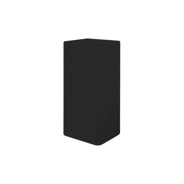 Nic-Design Умивальник окремо стоячий Nic Design Semplice 40х40х85 см без переливу, зі зливом у стіну, чорний глянець (001372008)