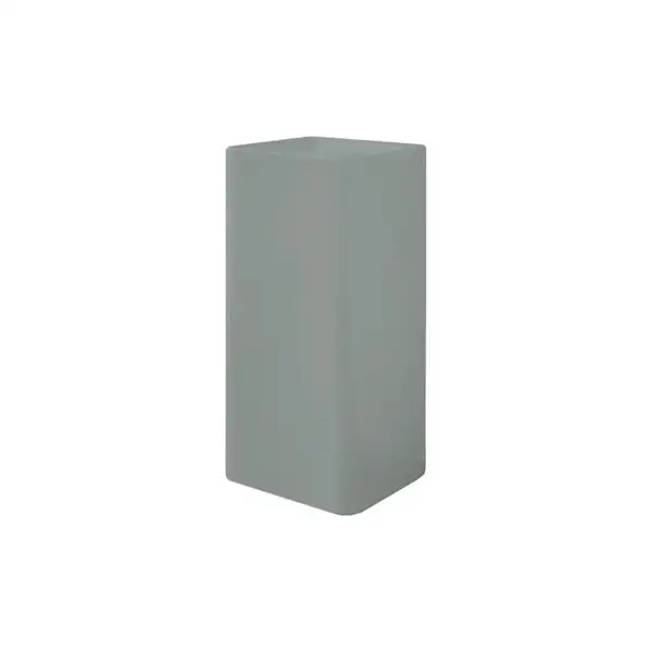 Nic-Design Умивальник окремо стоячий Nic Design Semplice 40х40х85 см без переливу, зі зливом у стіну, Cemento матовий (001372047)