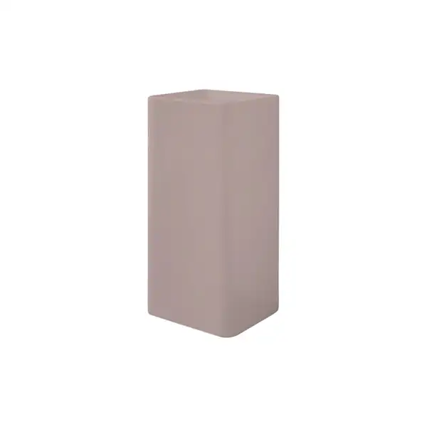 Nic-Design Умивальник окремо стоячий Nic Design Semplice 40х40х85 см без переливу зі зливом у стіну, Cipria матовий (001372060)