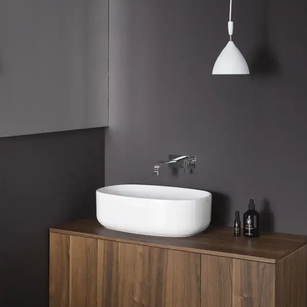 Умивальник на стільницю Nic Design Semplice 50х40х15 см, Polvere матовий (001375057)