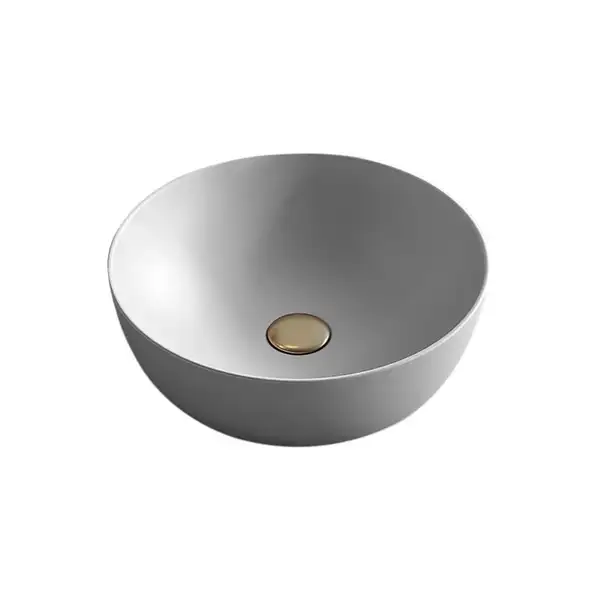Умивальник на стільницю Nic Design Ovvio 38x14 см, Cemento matt (001446047)
